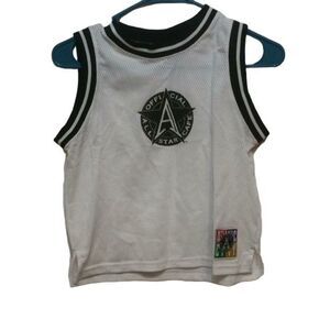 ALL Star Cafe Atlantic City Sleeveless White Shirt Large Girls